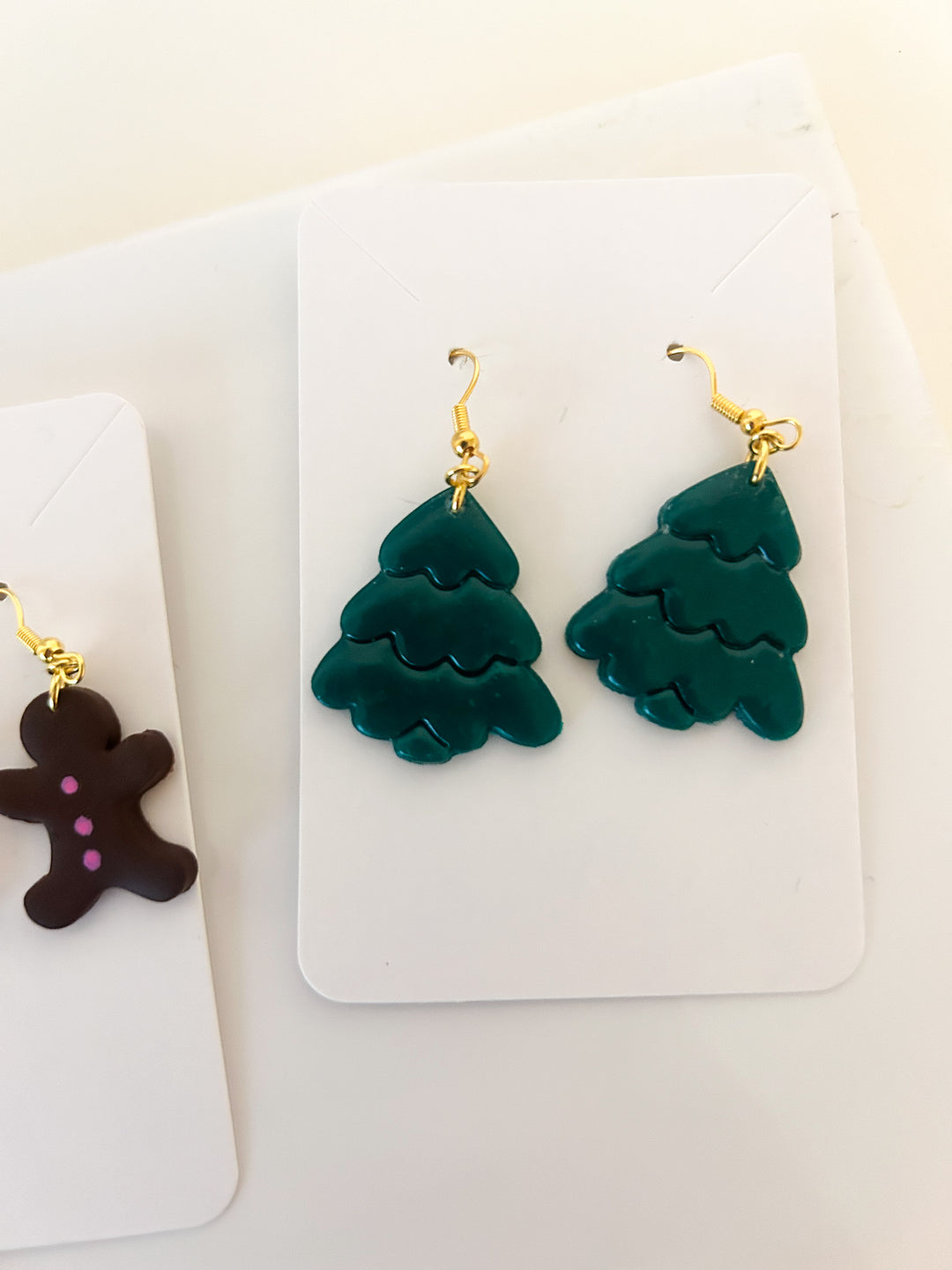 Handmade Clay Christmas Earrings
