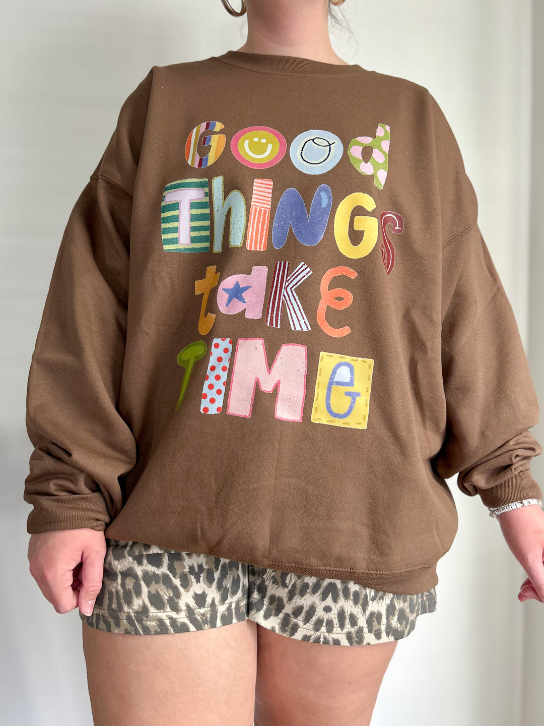 Good Things Take Time Comfy Crewneck