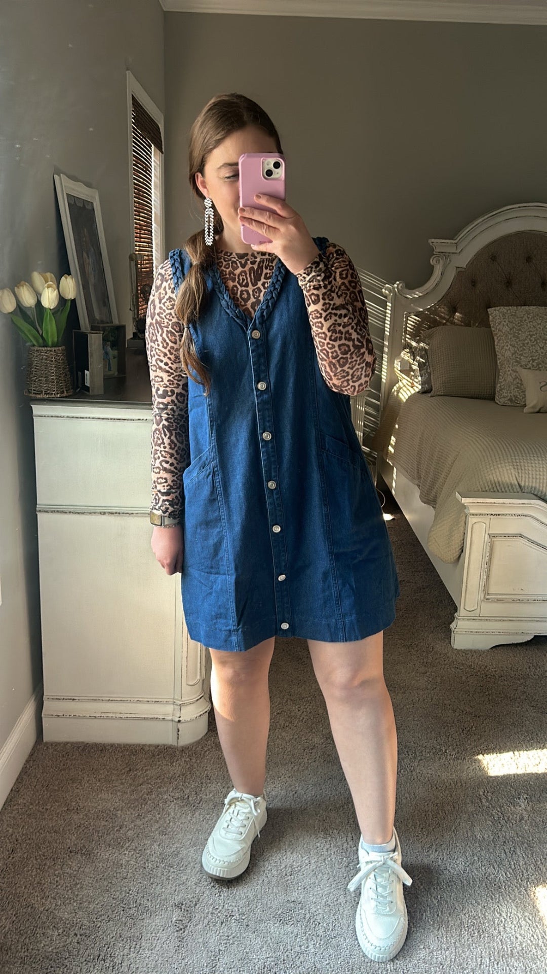 Cheetah Spot Burnout Top