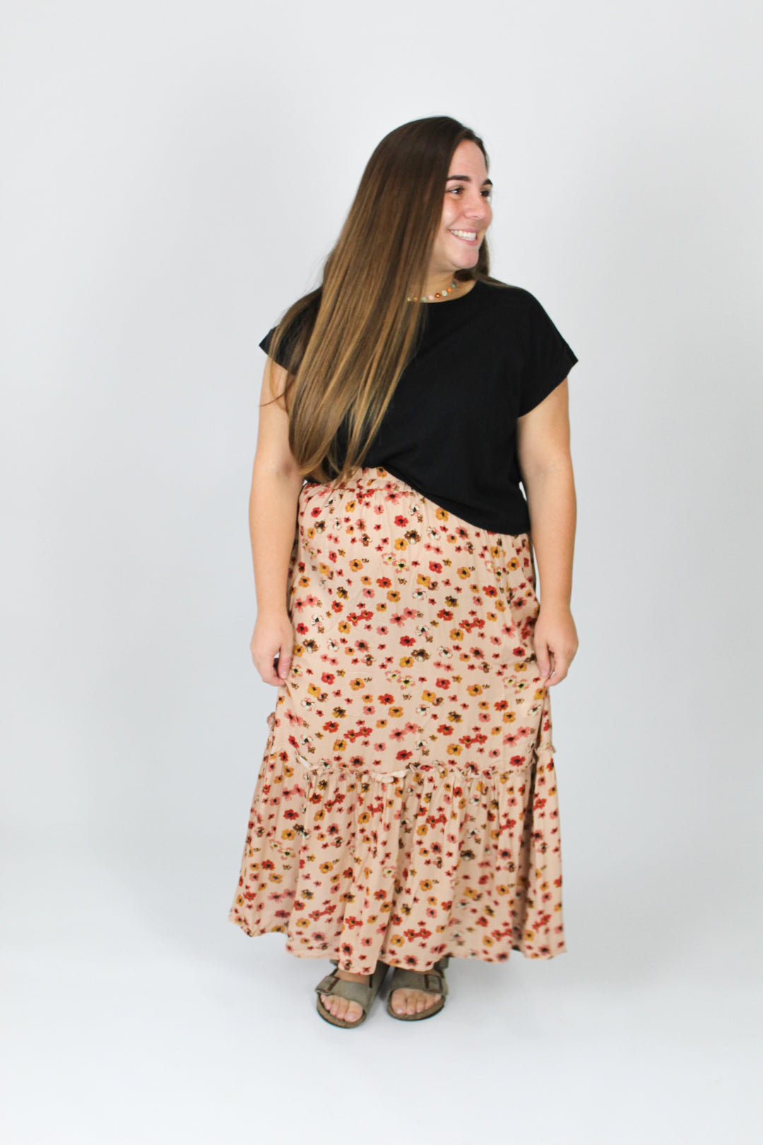 Beautiful Day Midi Skirt