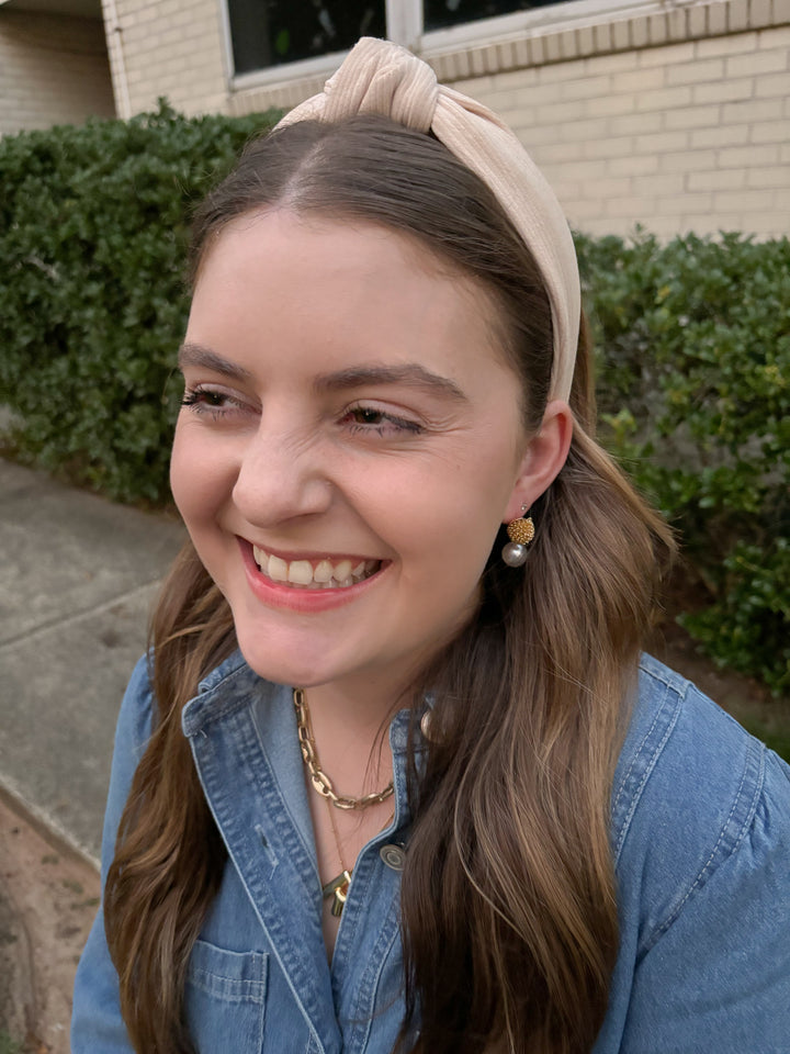 Pearly Golden Earrings