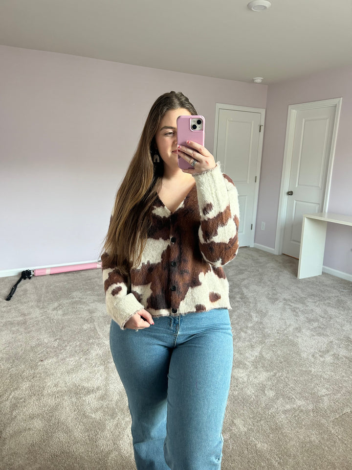 Cowhide Cardigan