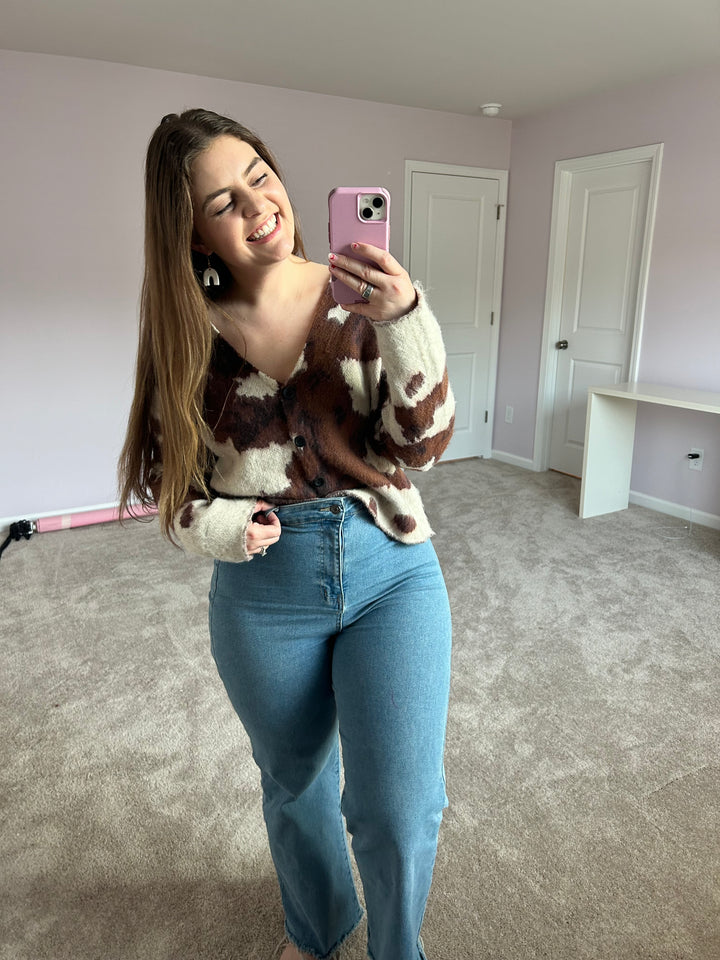 Cowhide Cardigan