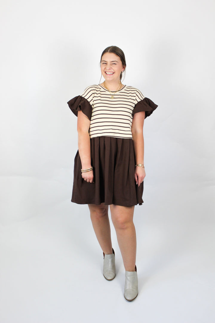 Chocolate Stripe Dress