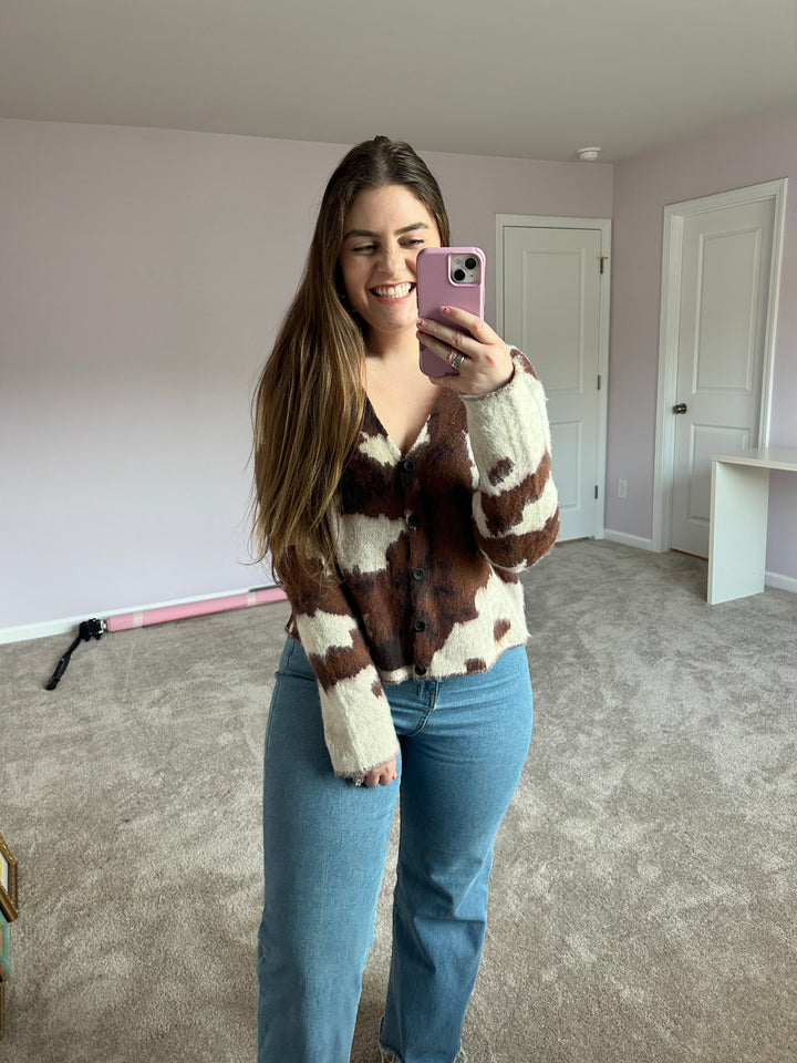 Cowhide Cardigan