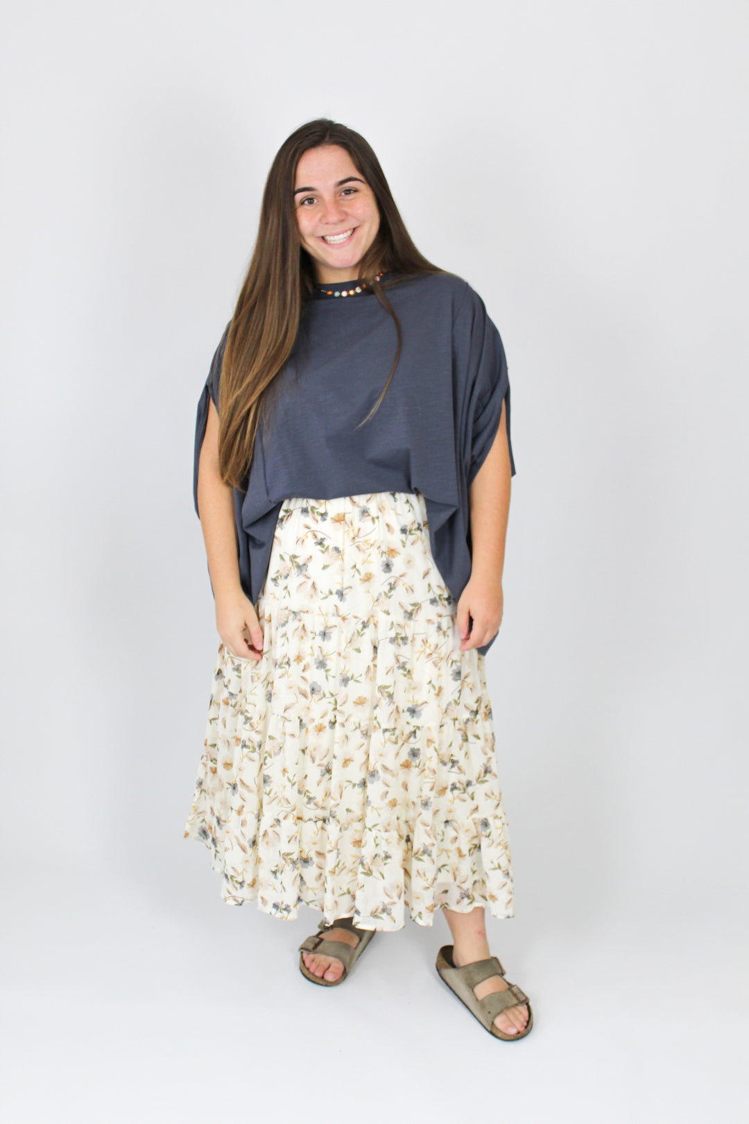 These Days Tiered Floral Skirt