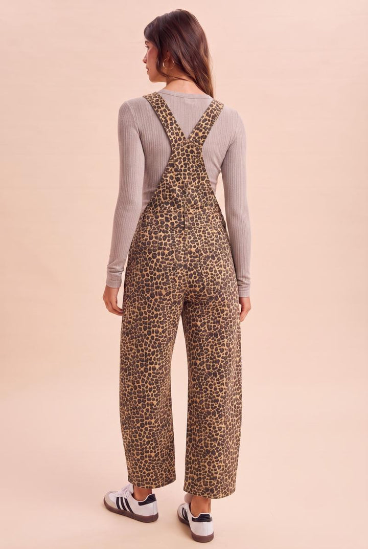 La La Leopard Overalls