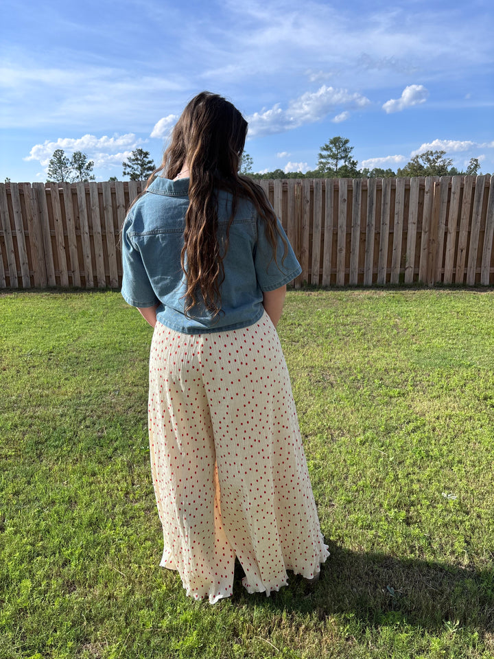 Cherry Pie Wide Leg Pant