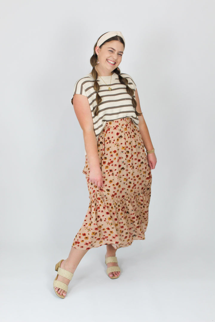 Beautiful Day Midi Skirt