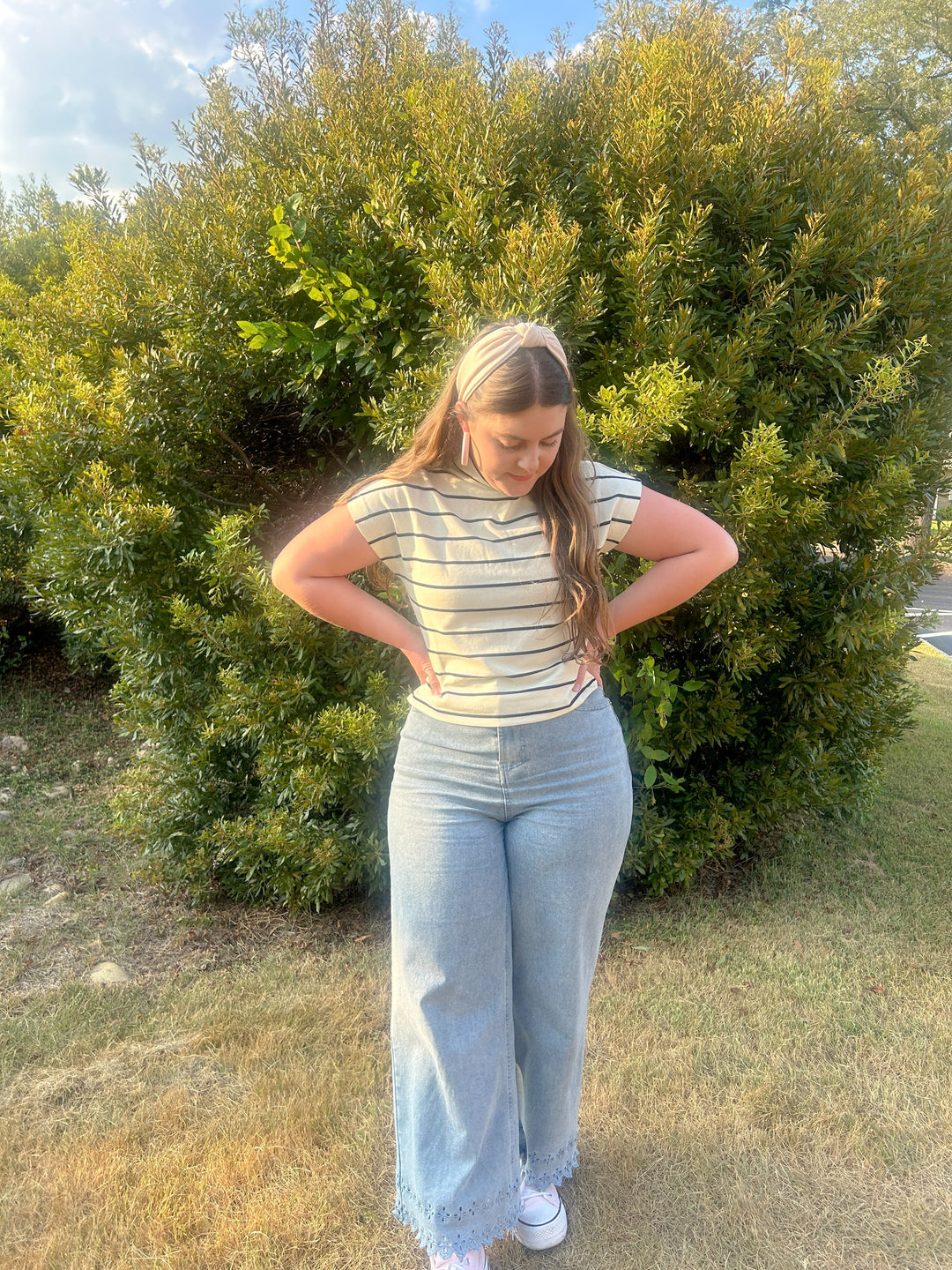 Draw The Line Striped Top