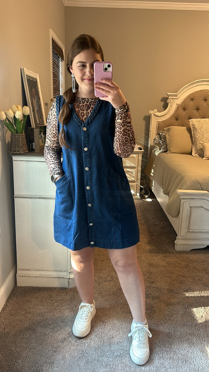 Cheetah Spot Burnout Top