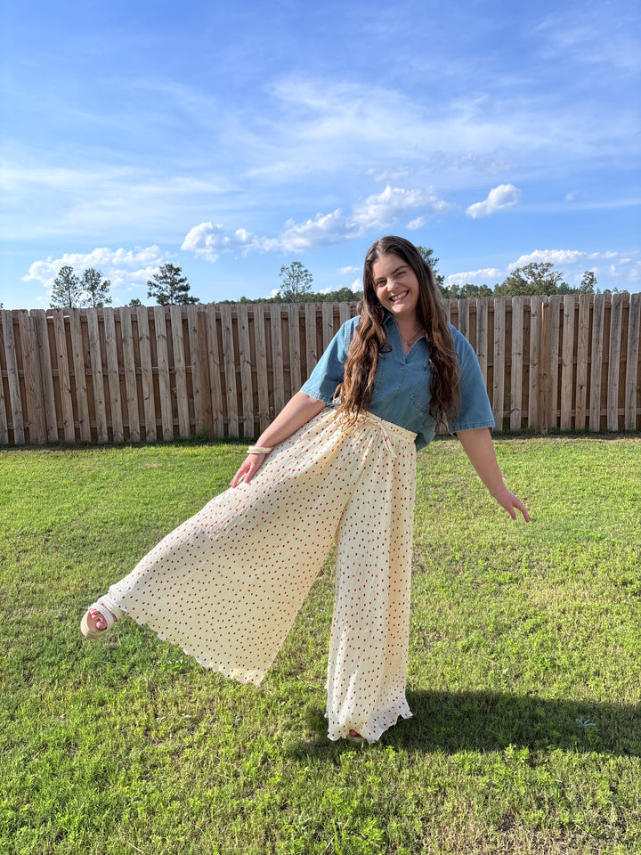 Cherry Pie Wide Leg Pant