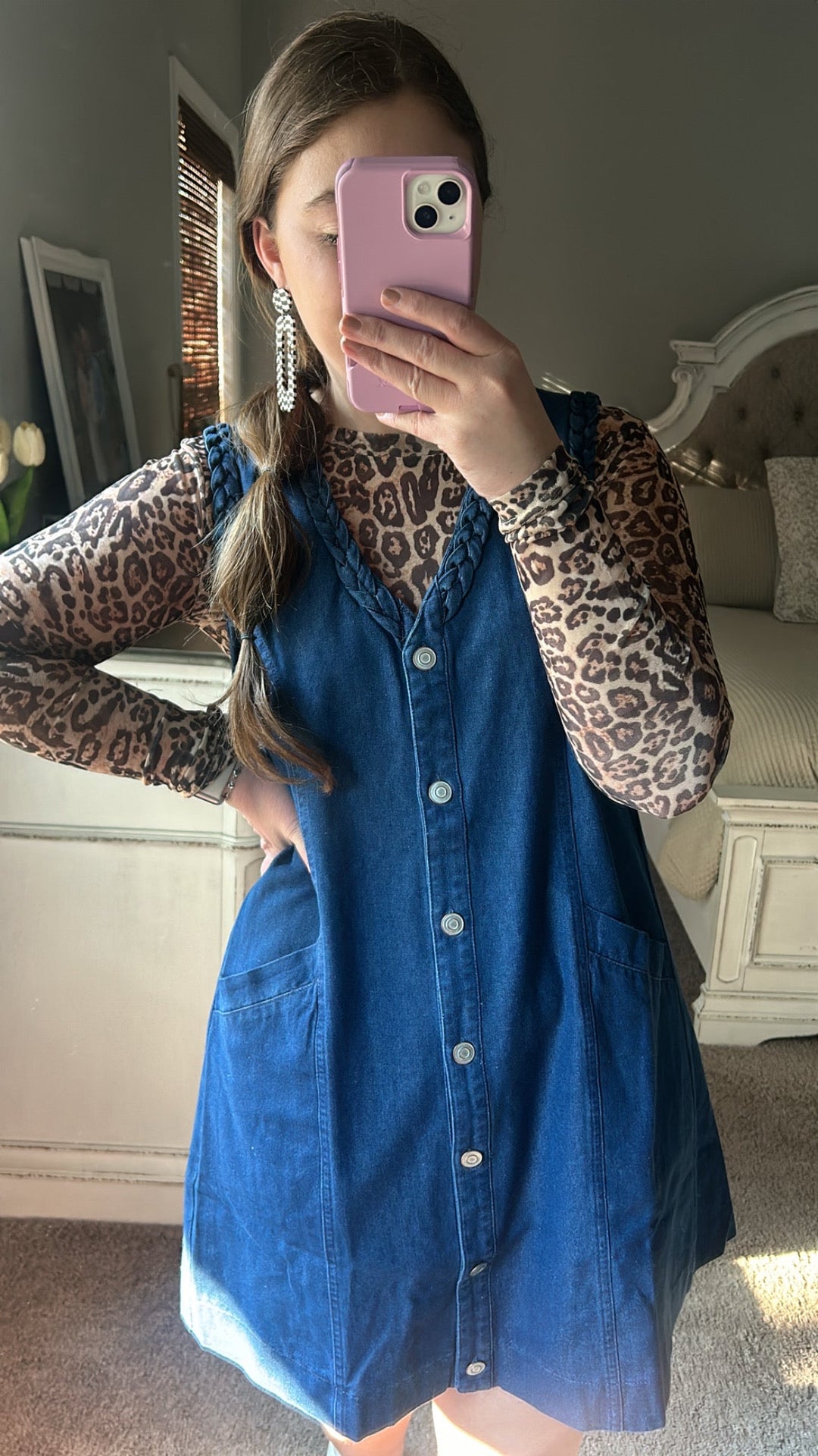 Cheetah Spot Burnout Top