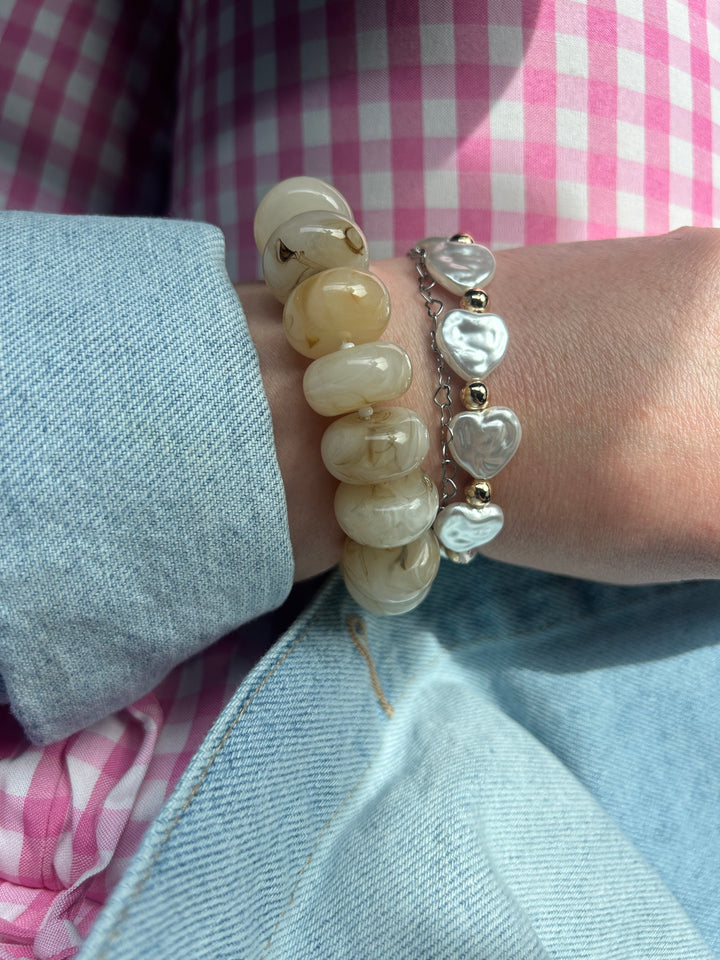 Beaded Marble Bracelets