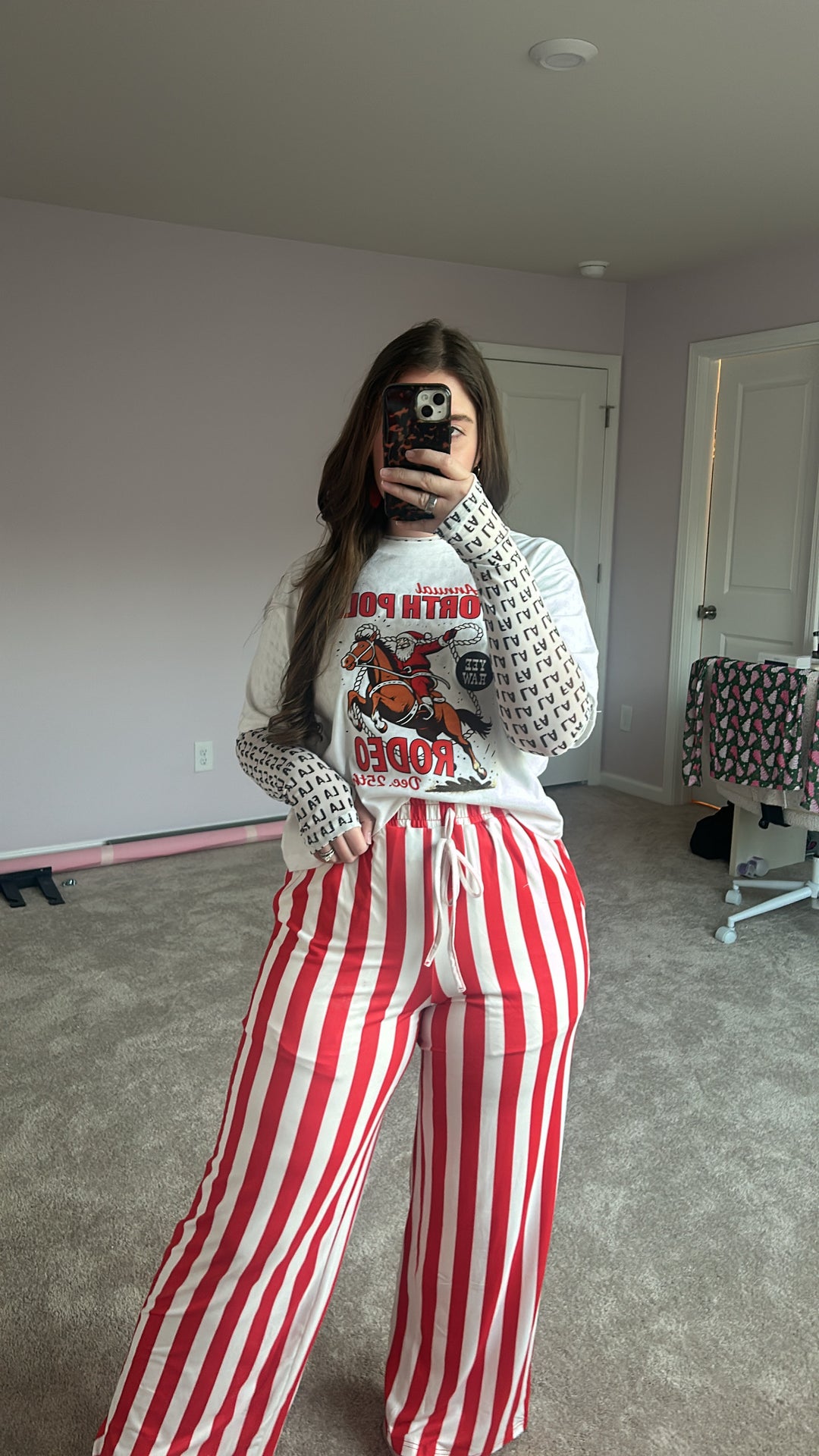 Christmas Cheer Burn Out Tops