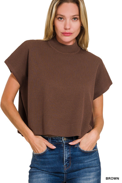 Generous Short Sleeve Sweater