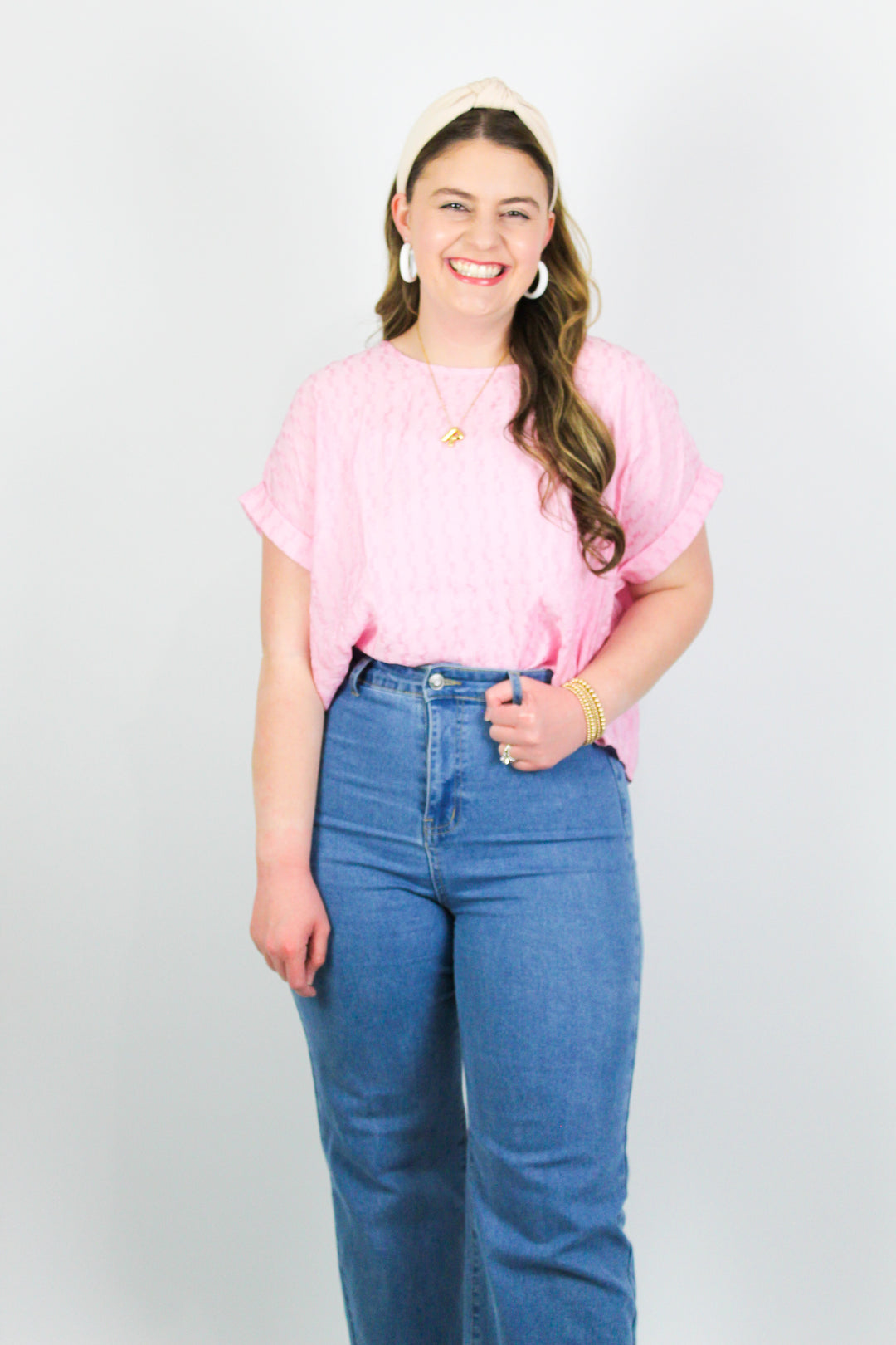 Bubblegum Textured Top