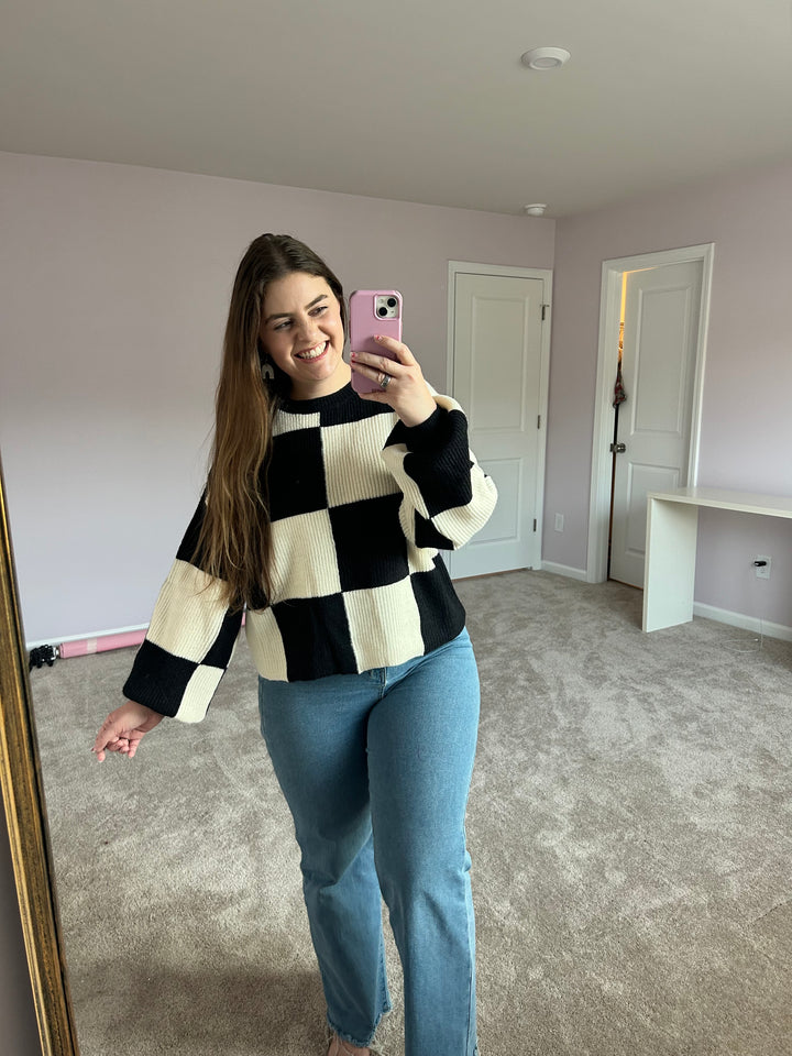Good Things Checker Sweater