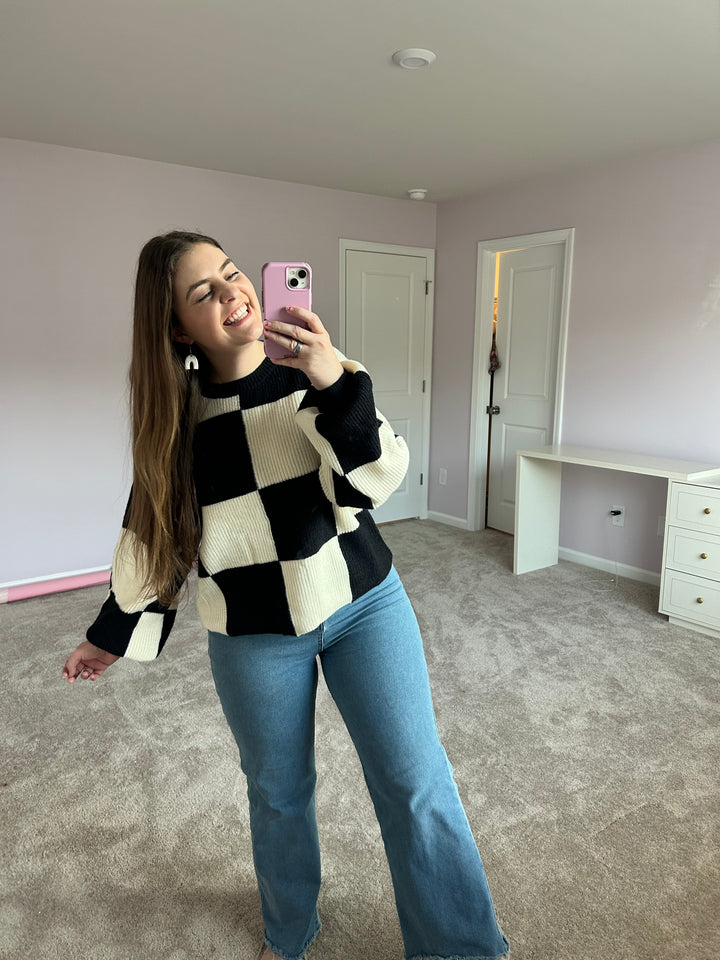 Good Things Checker Sweater