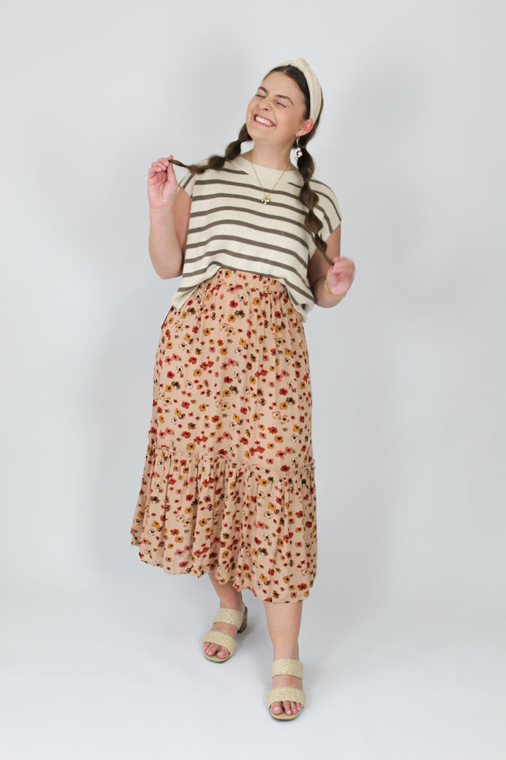 Beautiful Day Midi Skirt