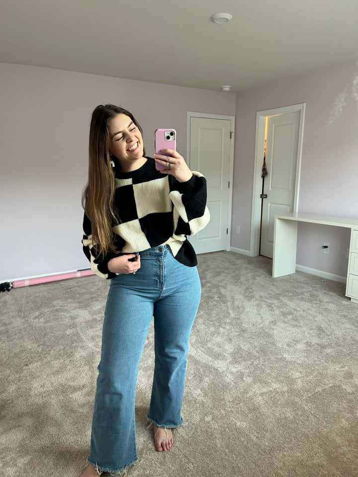 Good Things Checker Sweater