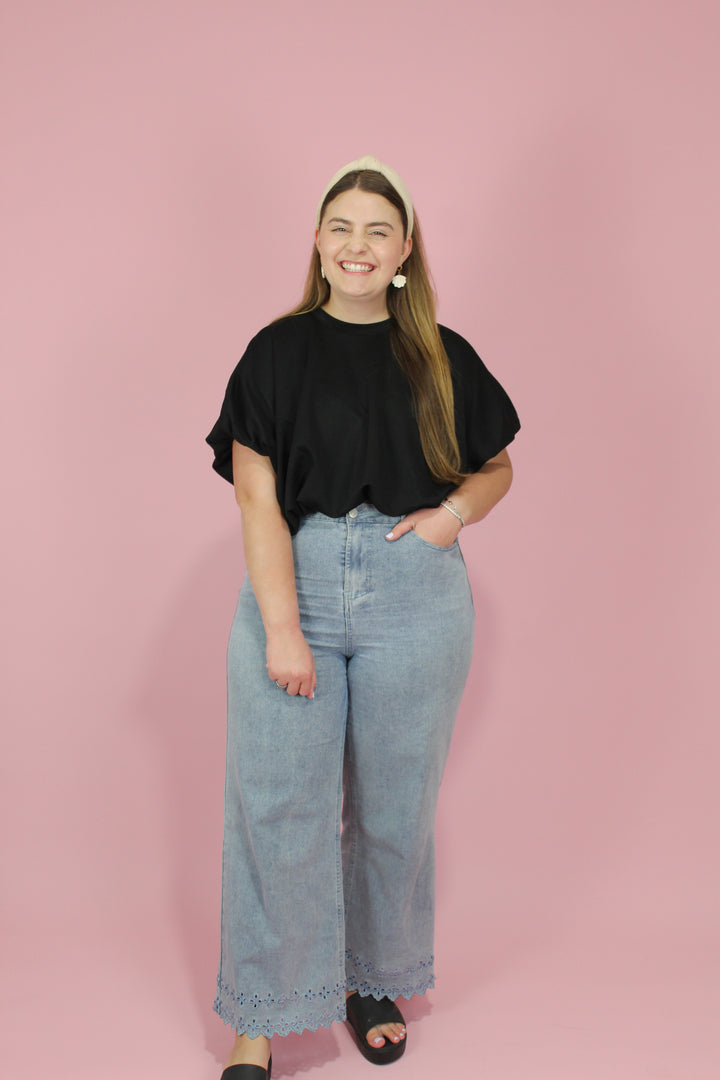 Elevated Classic Bubble Hem Top