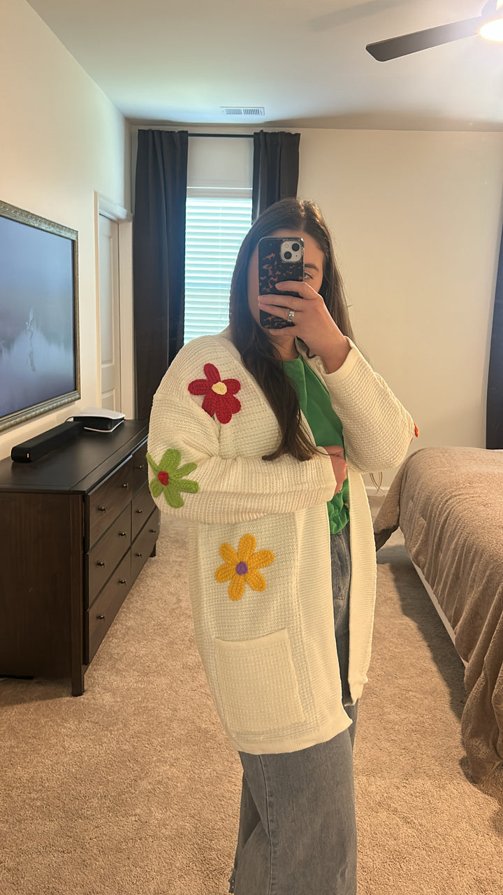 Floral Daze Knit Cardigan