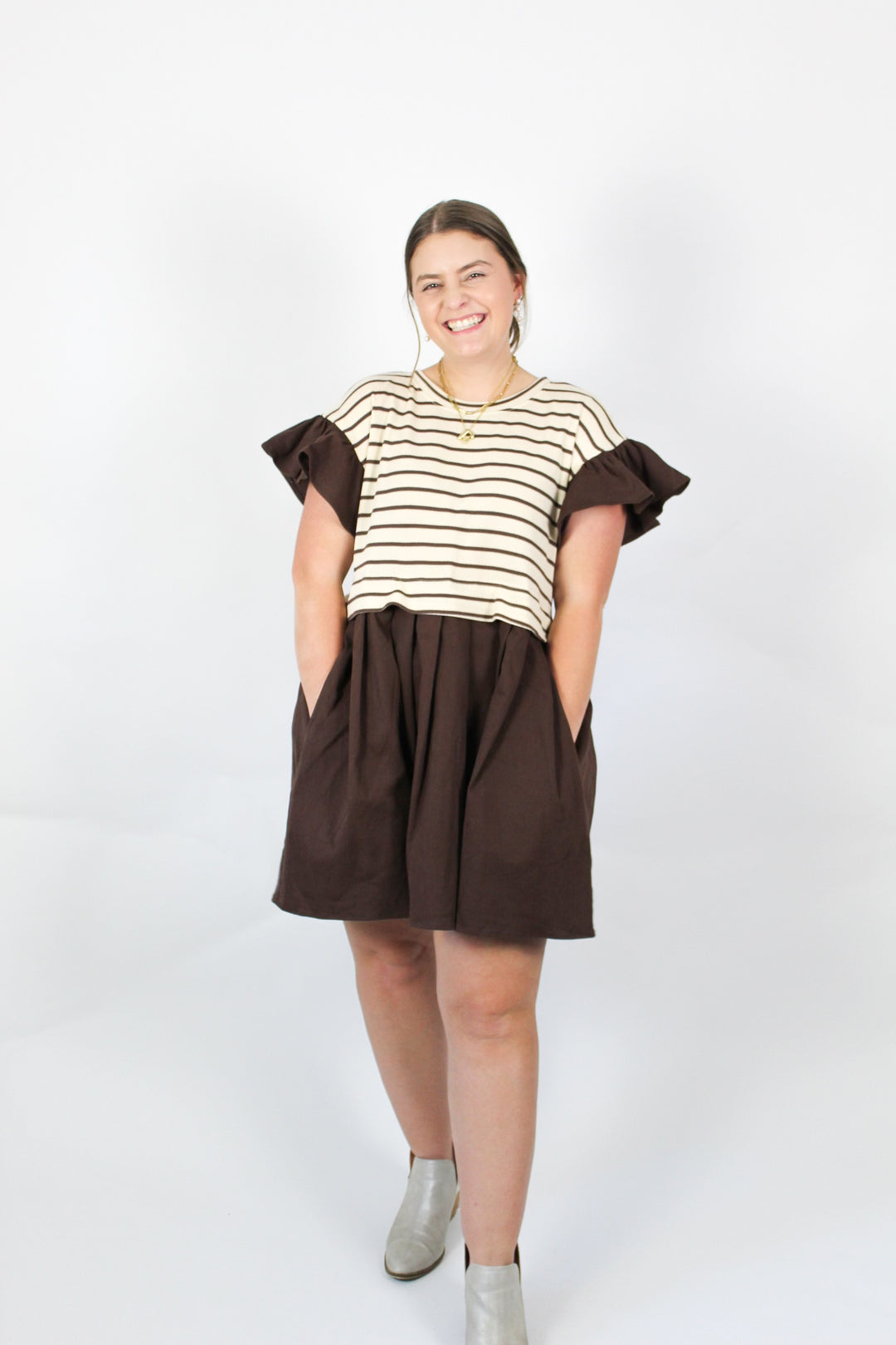 Chocolate Stripe Dress