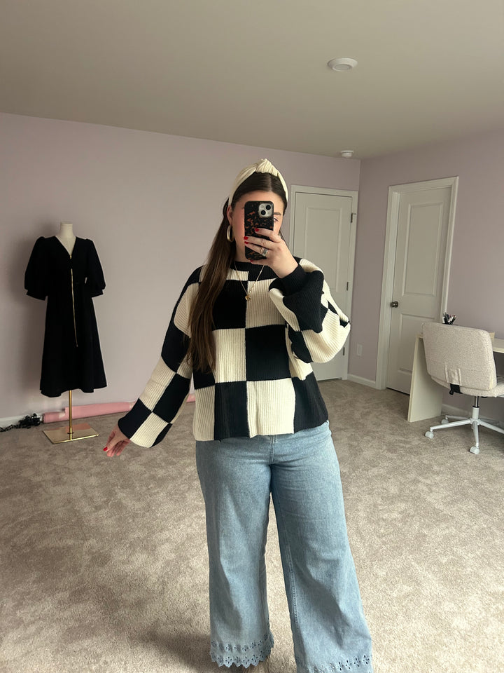 Good Things Checker Sweater