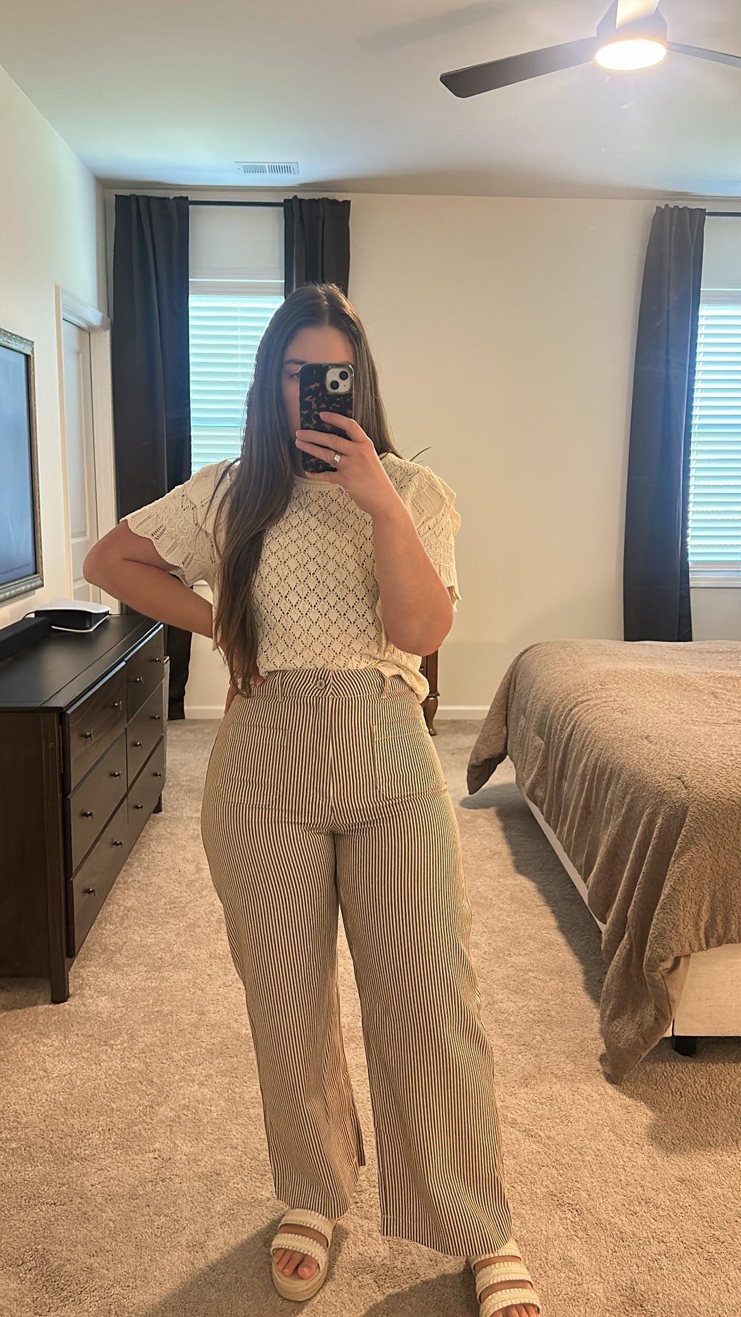 Vertical Stipe Jeans
