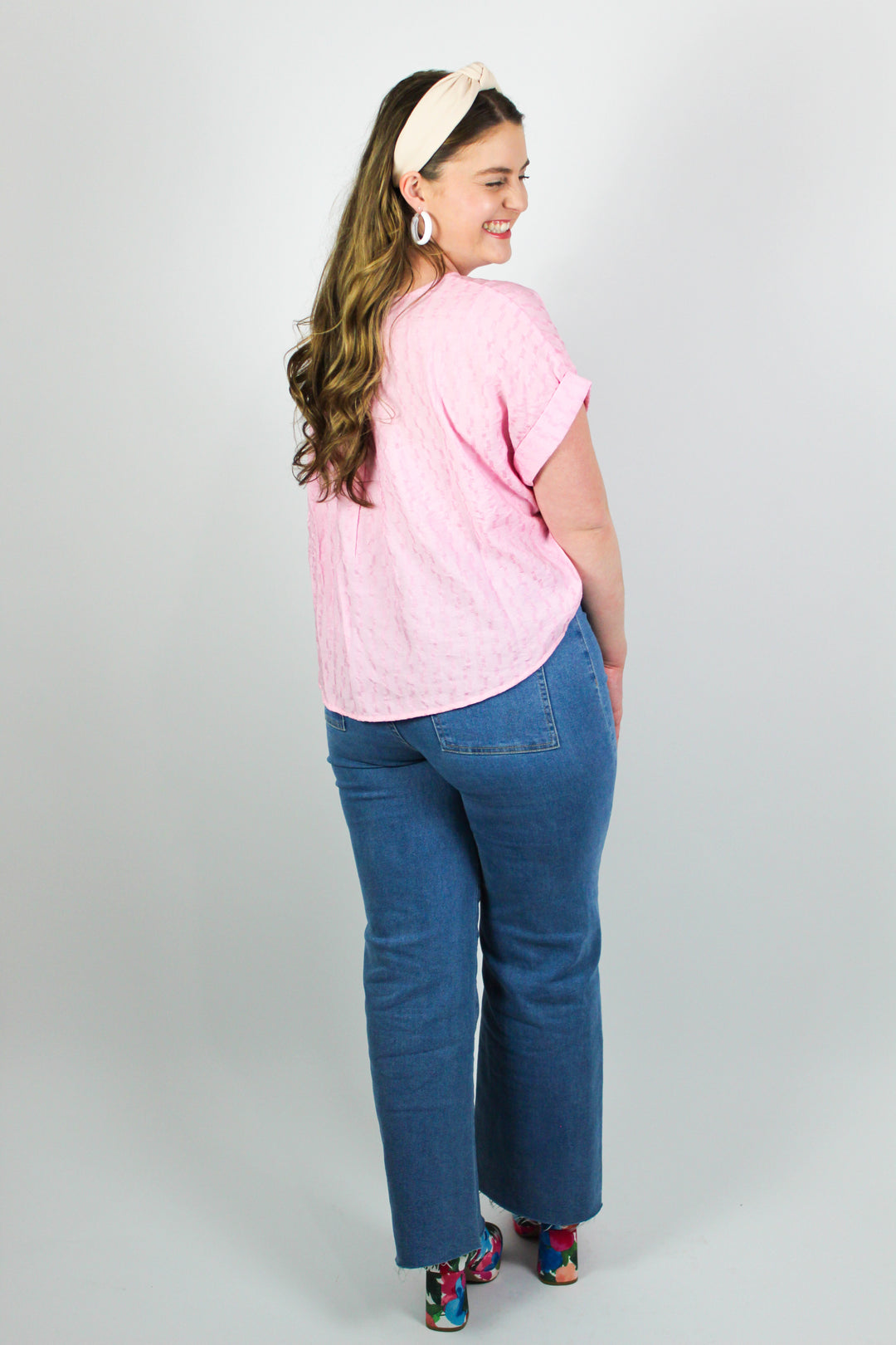 Bubblegum Textured Top