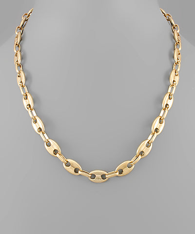 Oval Chain Link Necklace