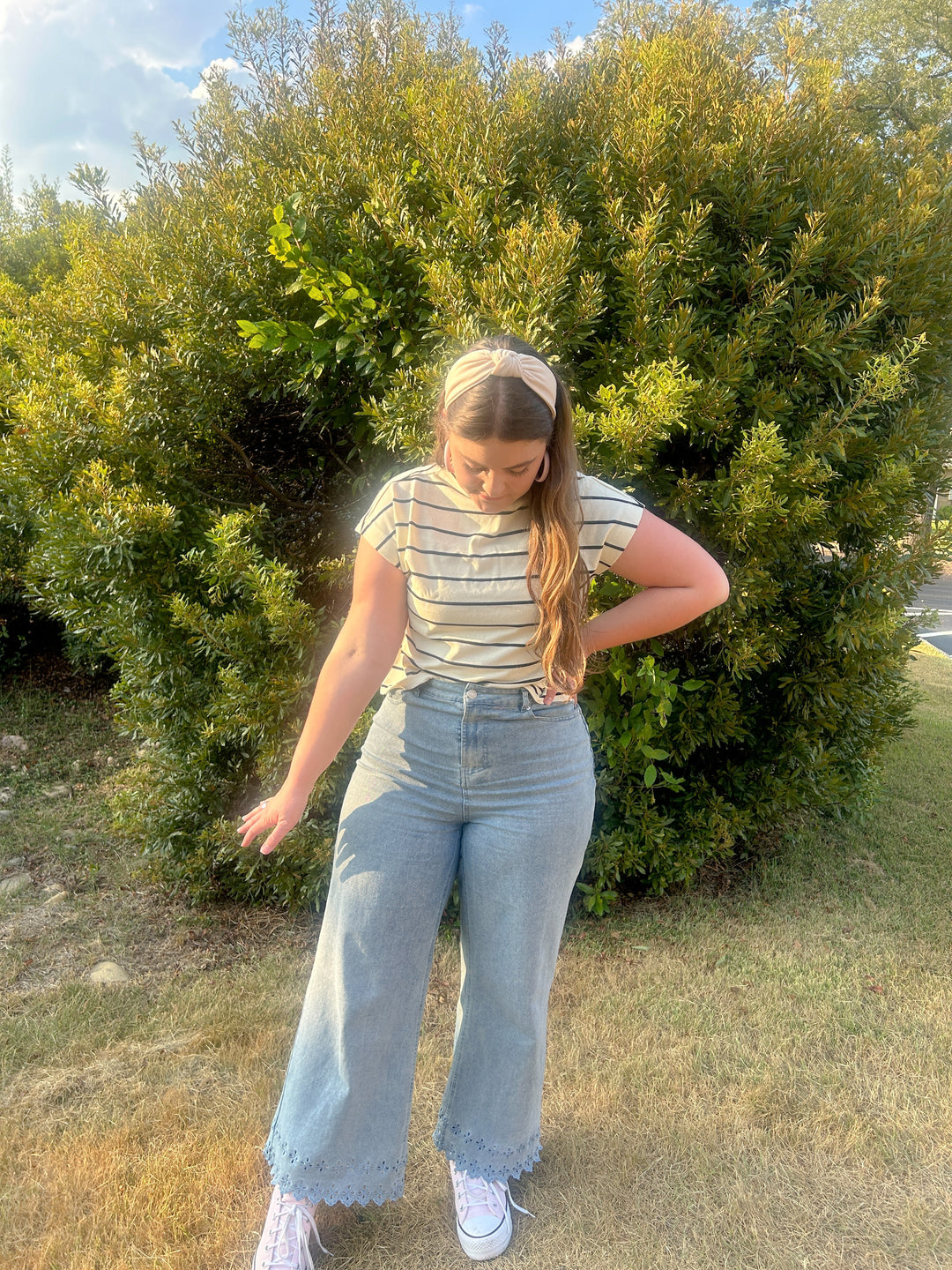 Draw The Line Striped Top