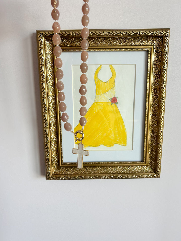 Beaded Cross Necklace