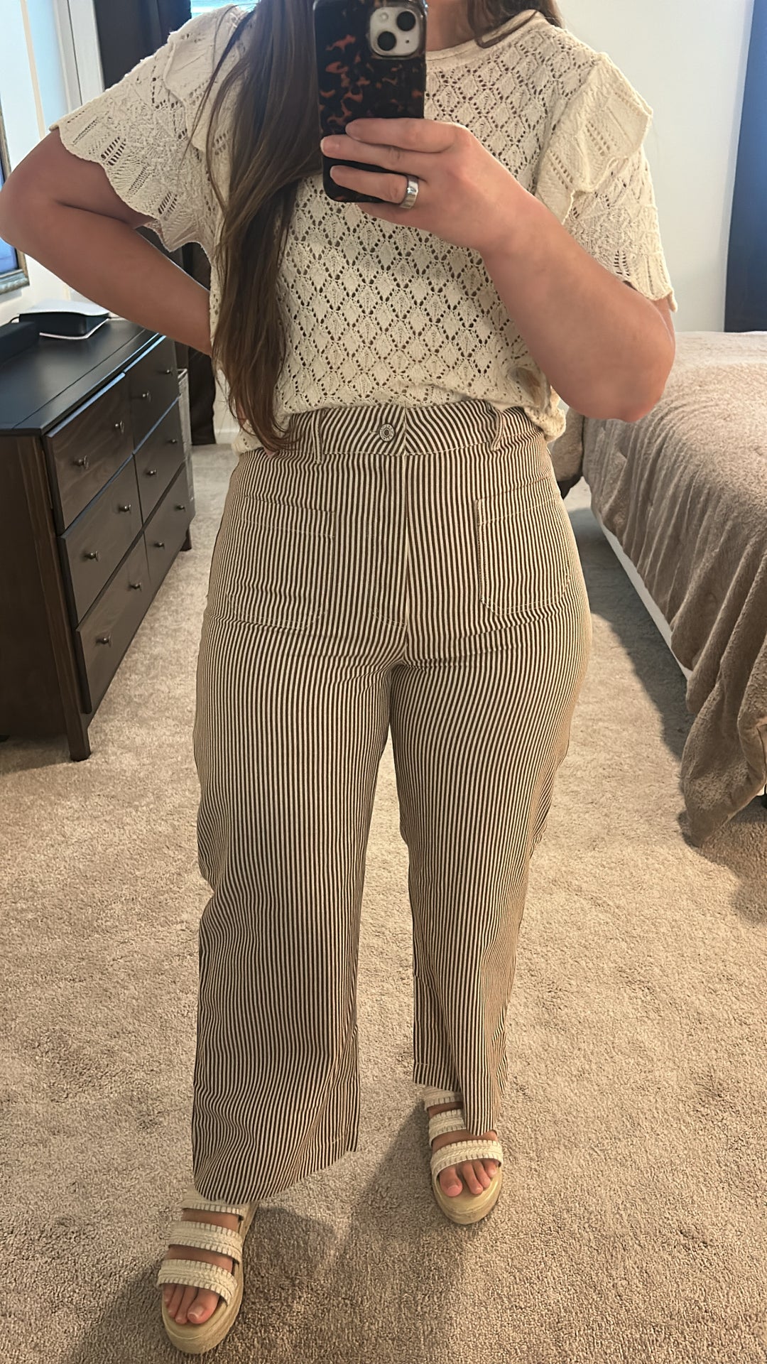 Vertical Stipe Jeans