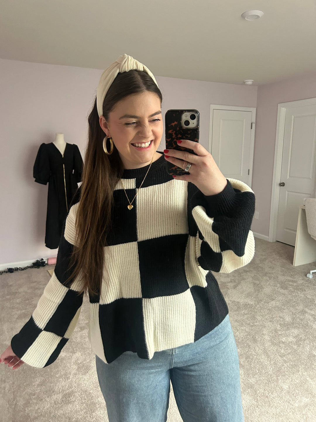 Good Things Checker Sweater