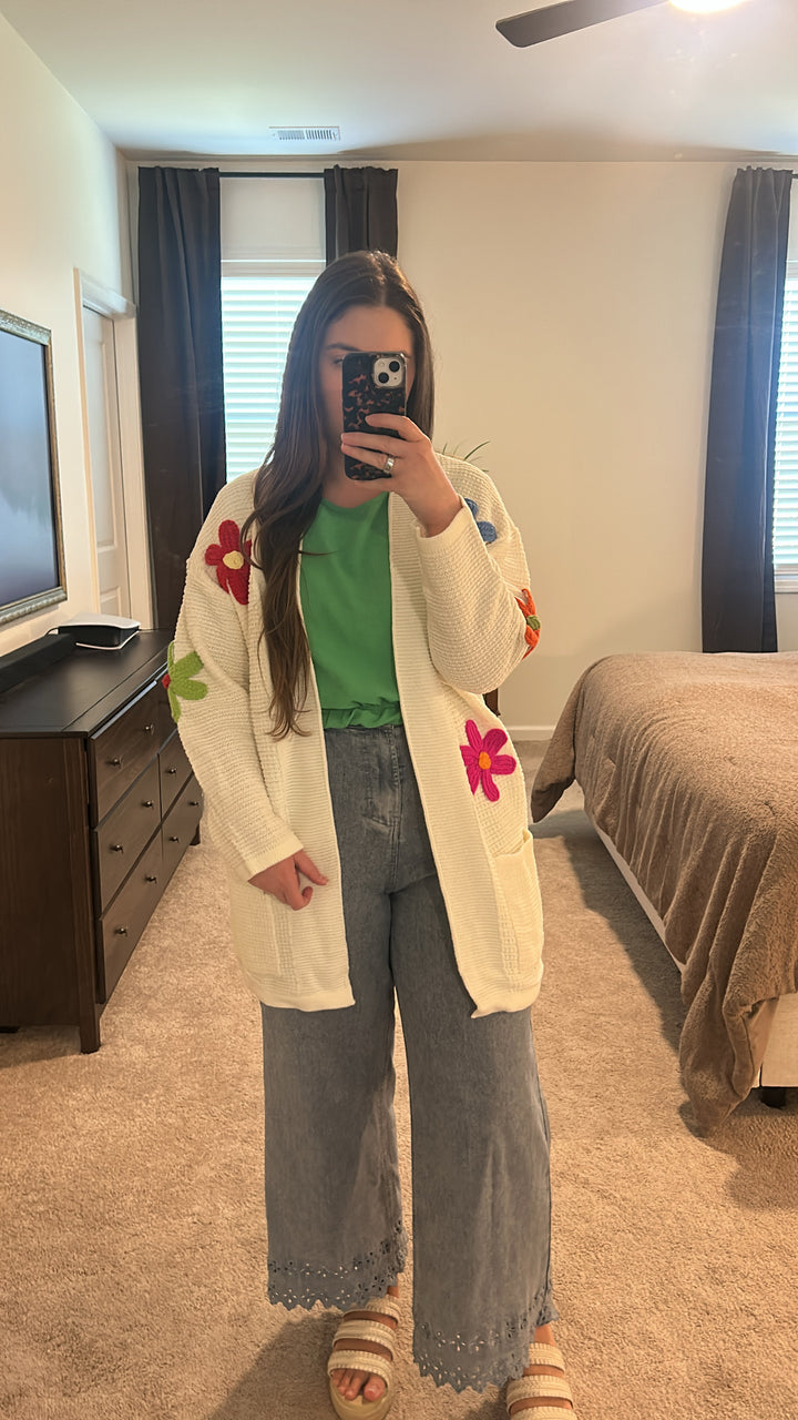 Floral Daze Knit Cardigan