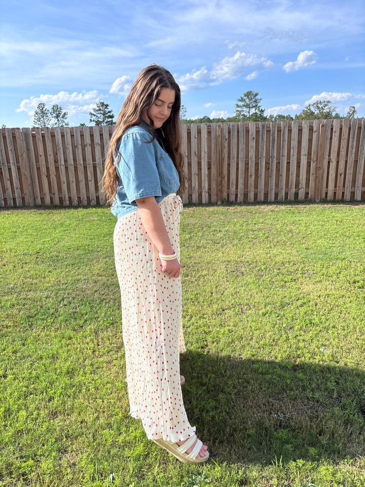 Cherry Pie Wide Leg Pant