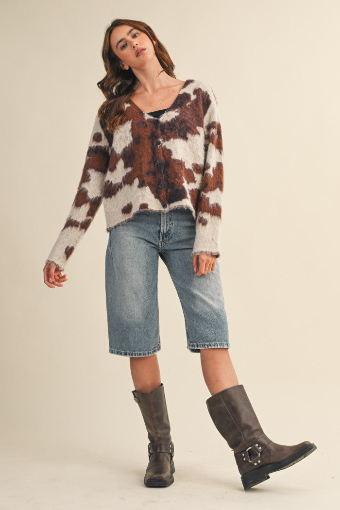Cowhide Cardigan