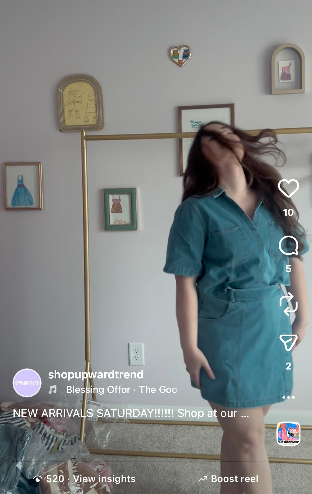 Baby Steps Denim Top