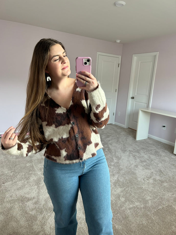 Cowhide Cardigan