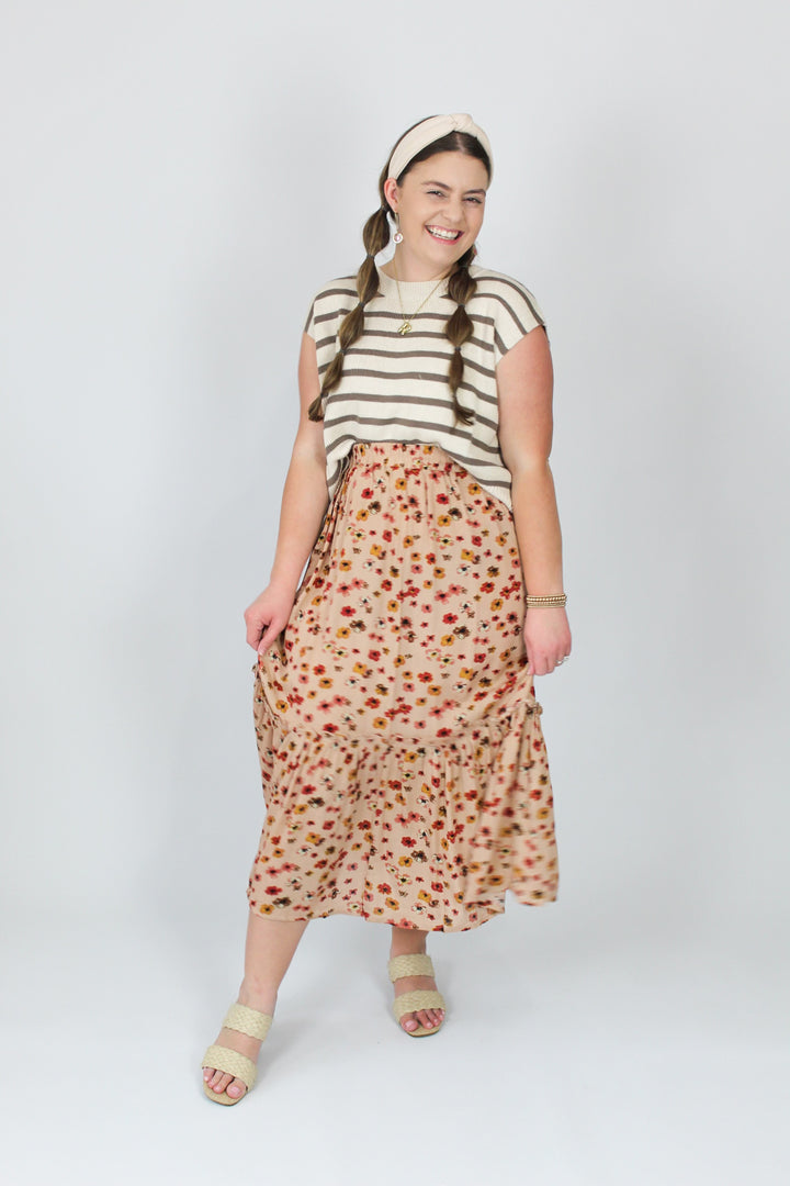 Beautiful Day Midi Skirt