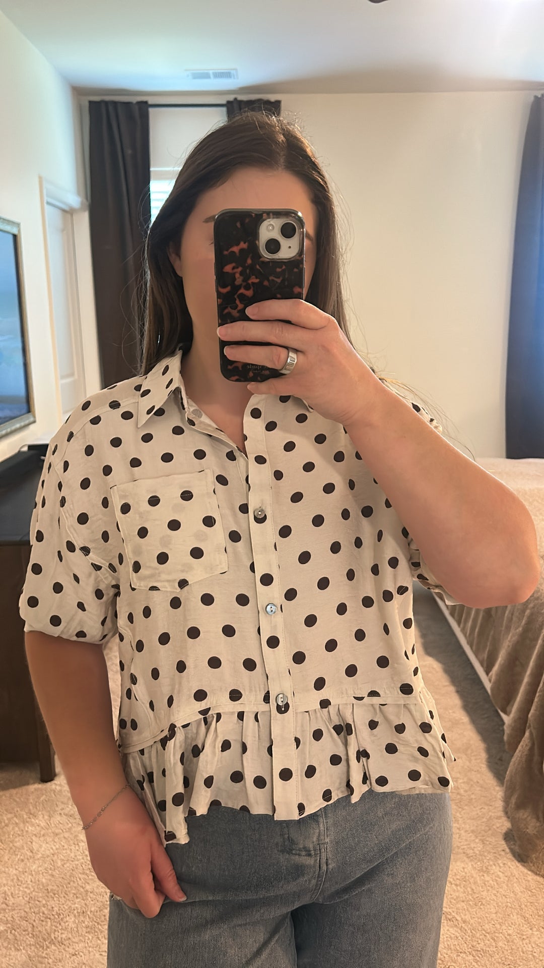 Coco Polka Dot Top