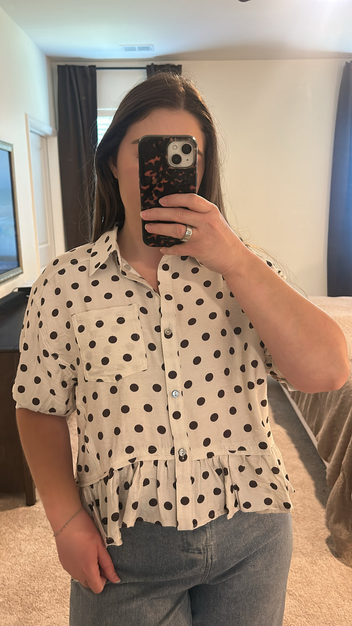 Coco Polka Dot Top