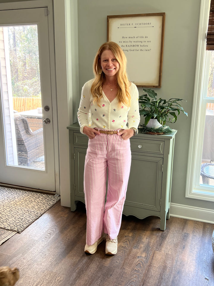 Carolina Stripe Jeans