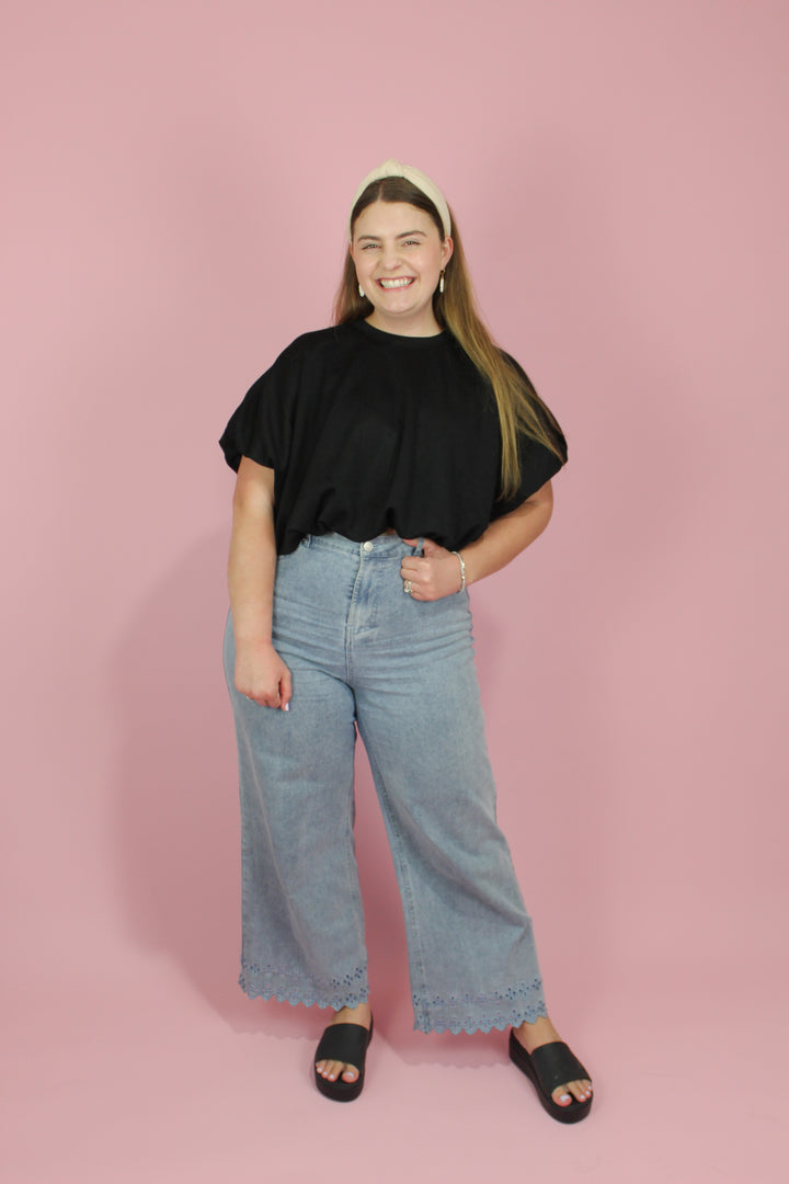 Elevated Classic Bubble Hem Top