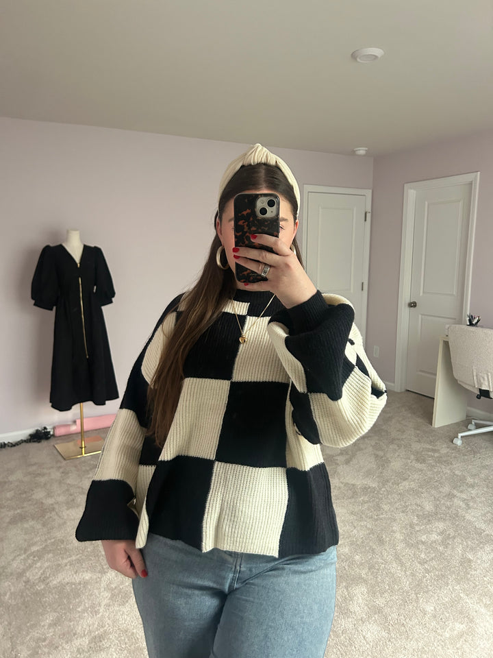 Good Things Checker Sweater