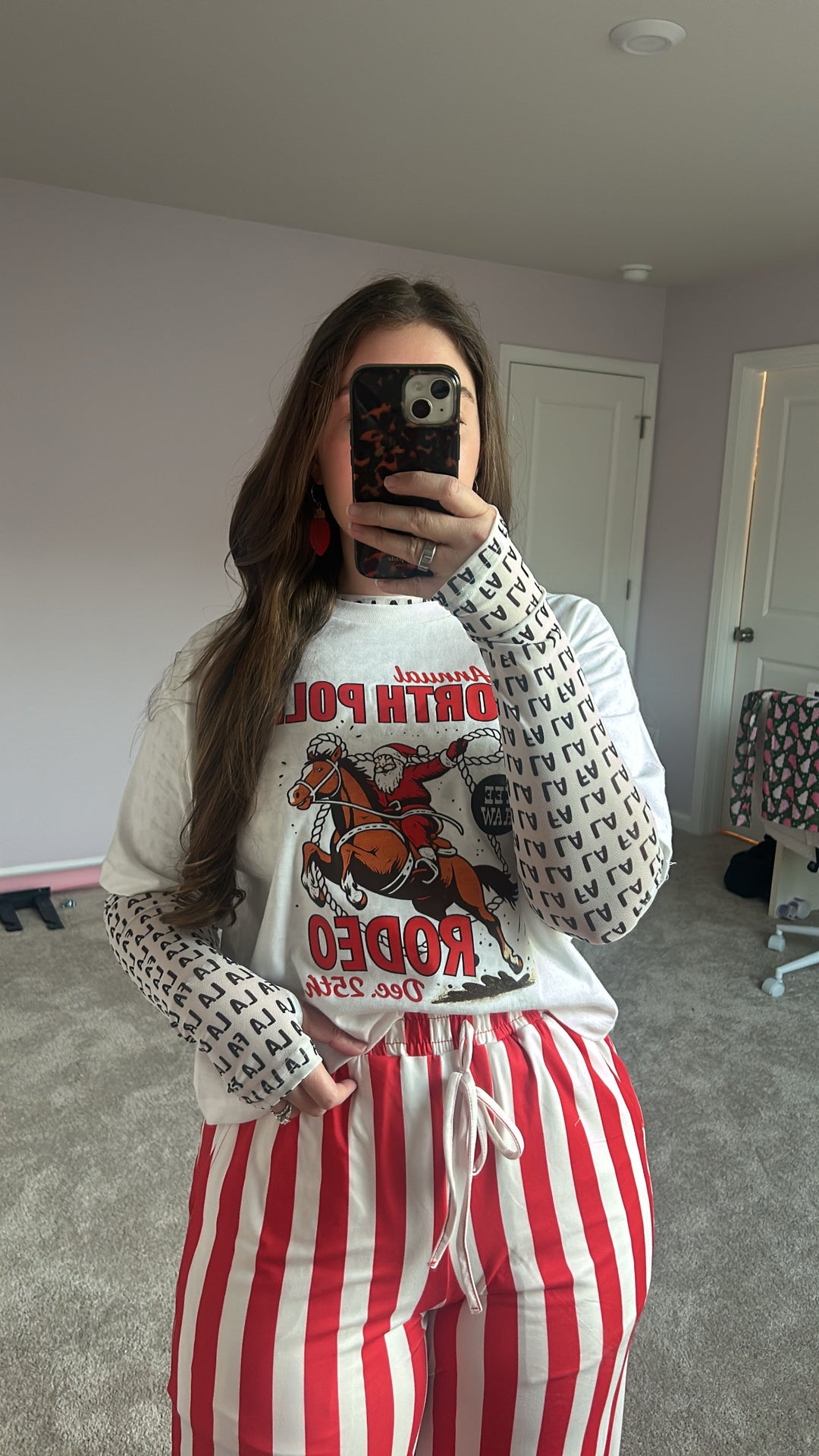 Christmas Cheer Burn Out Tops