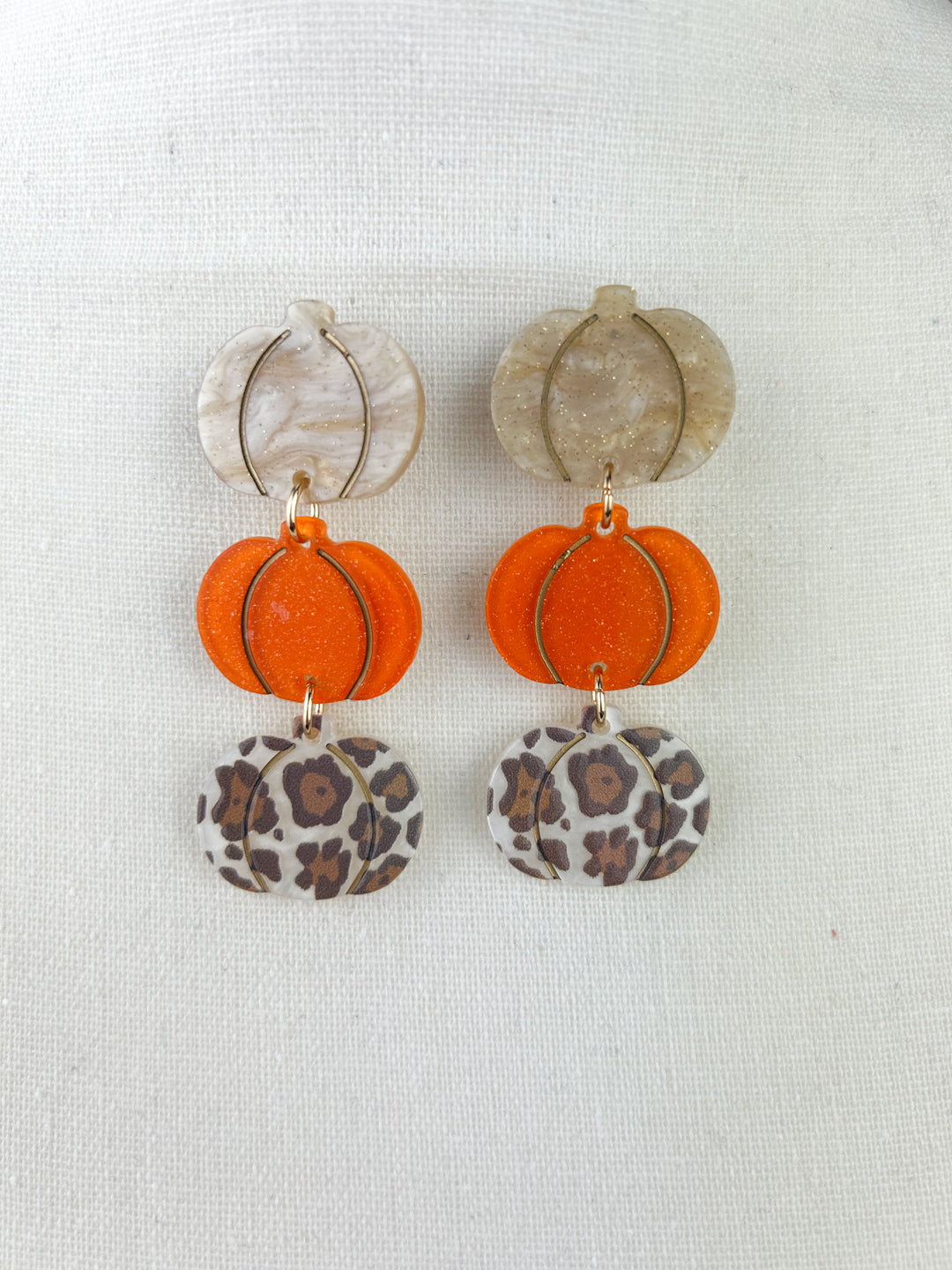 Pumpkin Stack Earrings