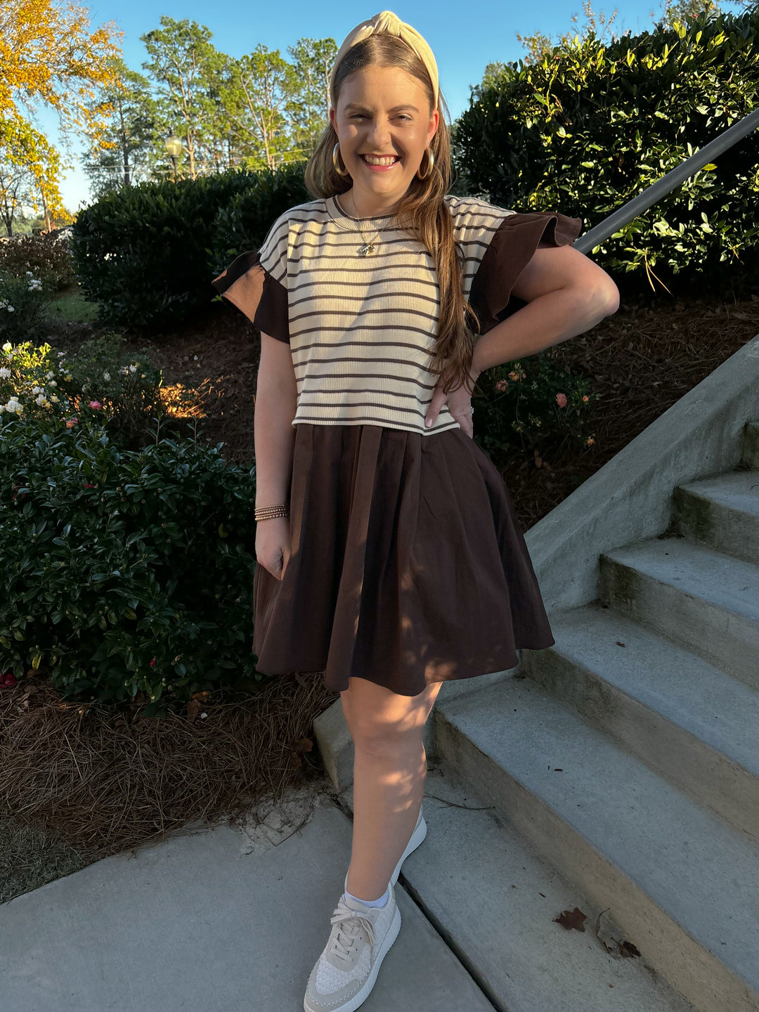 Chocolate Stripe Dress